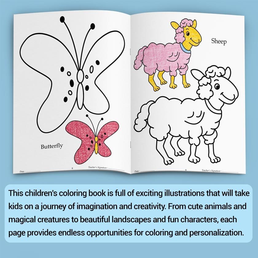 Animals | '0' Level Colouring Books | Kids Colouring Books - Image 8