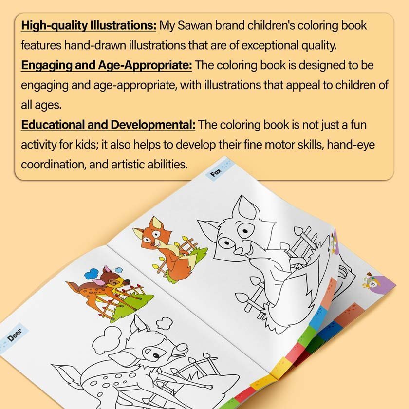 Colouring Book of Zoo | Colouring Books For Children | Kids Colouring Book - Image 7