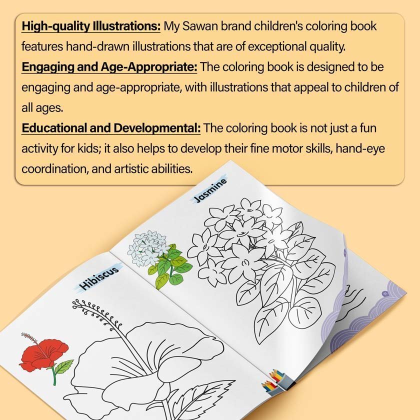 Flowers Colouring Book | Colouring Books For Children | Kids Colouring Book - Image 8