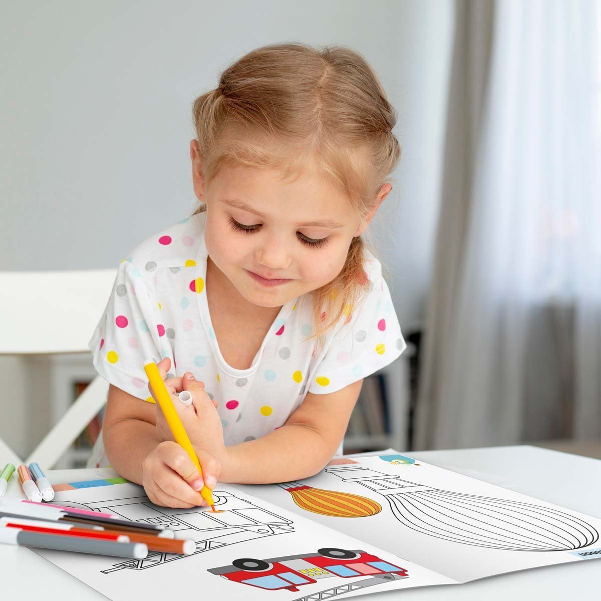 Vehicles Colouring Book | Colouring Books For children | Kids Colouring Book - Image 4