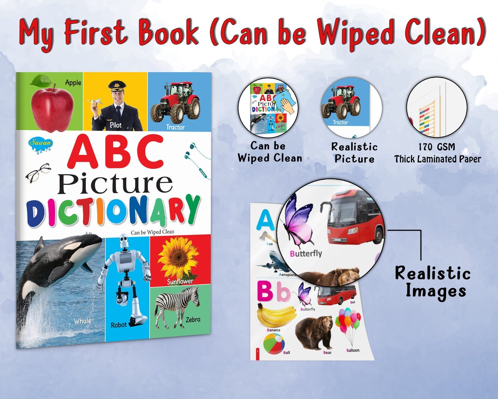 ABC Picture Dictionary | My First Book (Can be Wiped clean) - Image 5