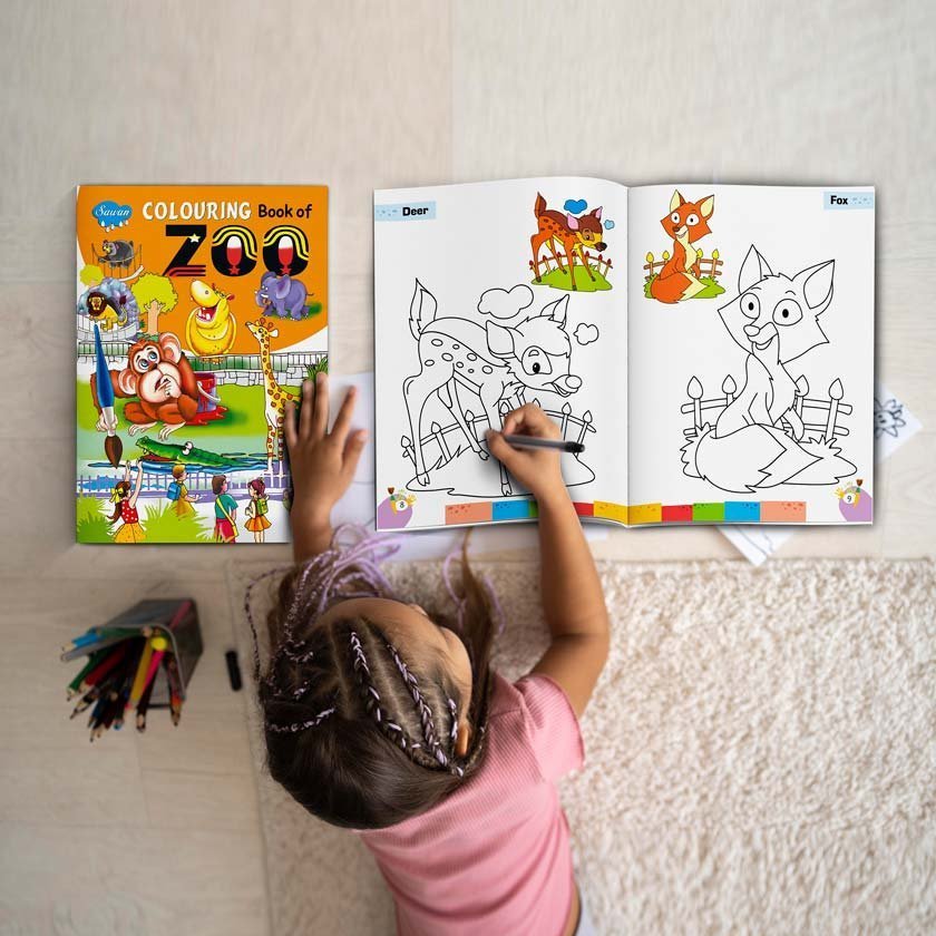 Colouring Book of Zoo | Colouring Books For Children | Kids Colouring Book - Image 3