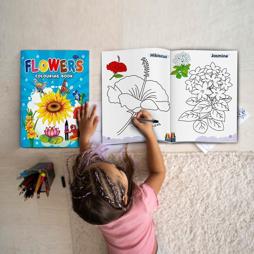 Flowers Colouring Book | Colouring Books For Children | Kids Colouring Book - Image 4