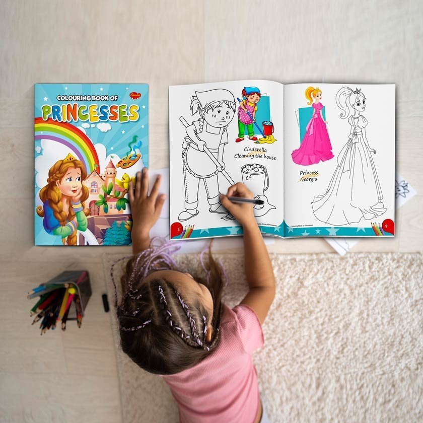 Colouring Book of Princesses | Colouring Books For Children | Kids Colouring Book - Image 4
