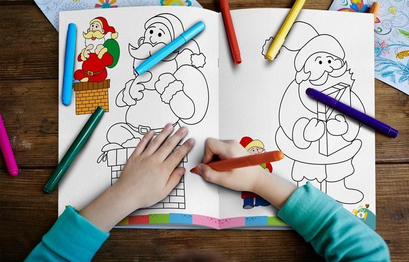 Colouring Book of Santa Claus | Colouring Books For Children | Kids Colouring Book - Image 6