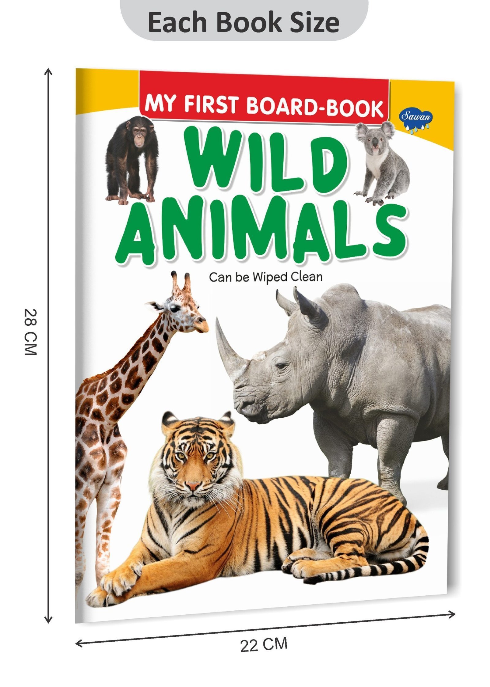 My First Book of Wild Animals | My First Book (Can be Wiped Clean) - Image 2