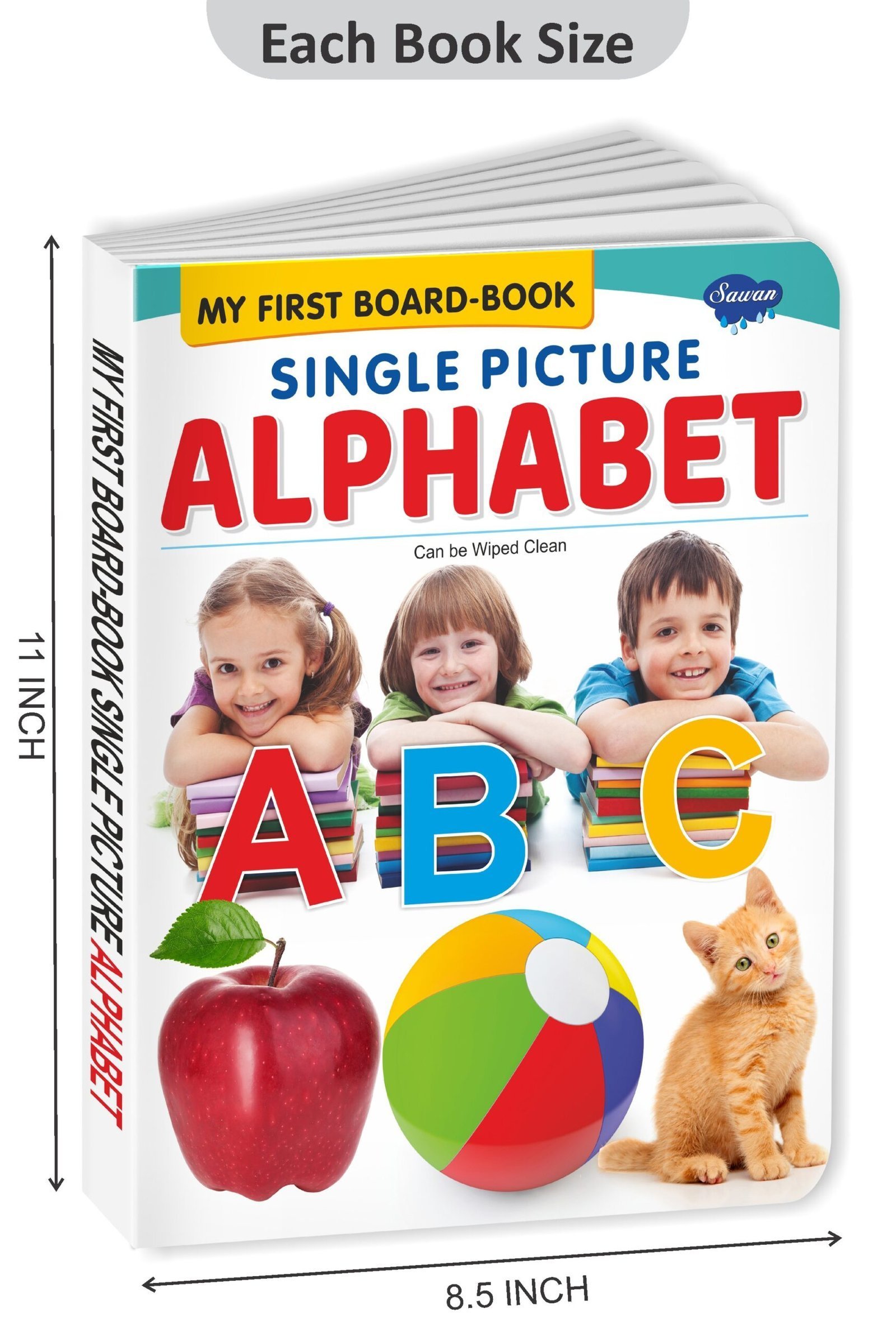 Single Pictures : Alphabet | My First Board-Book | Early Learning Picture Book - Image 2