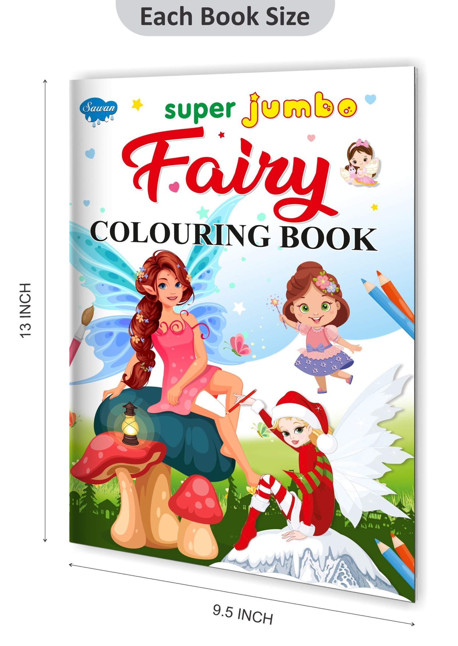 Super Jumbo Fairy Colouring Book | Super Jumbo Colouring Book - Image 2