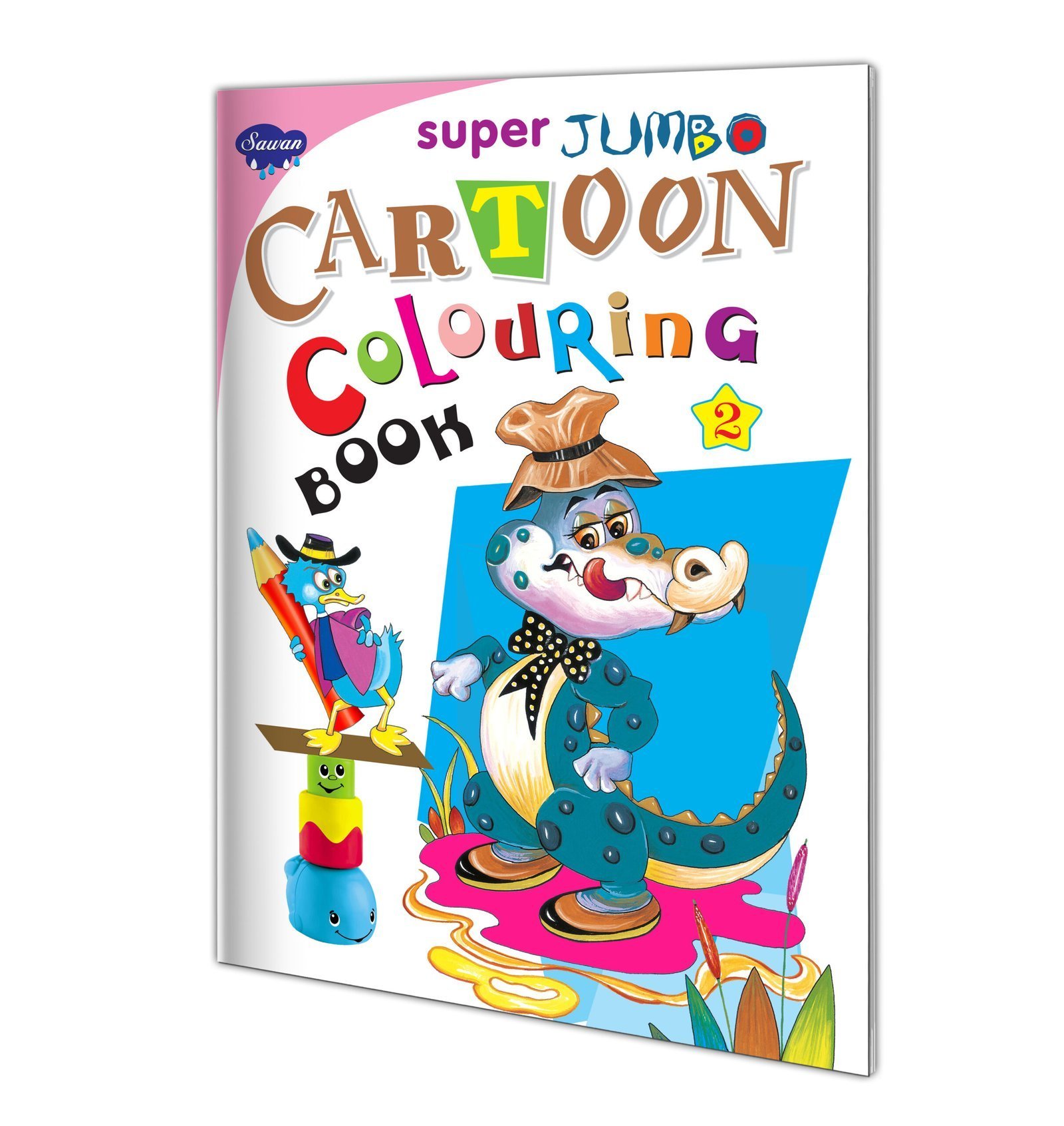 Super Jumbo Cartoon Colouring Book-2 | Super Jumbo Colouring Book