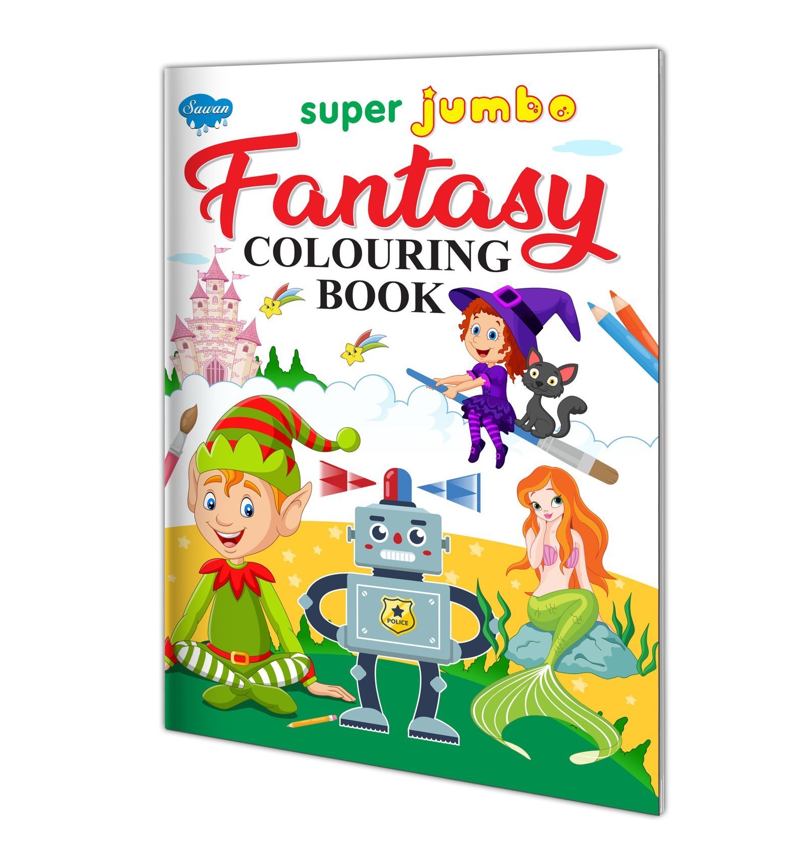 Super Jumbo Fantasy Colouring Book | Super Jumbo Colouring Book