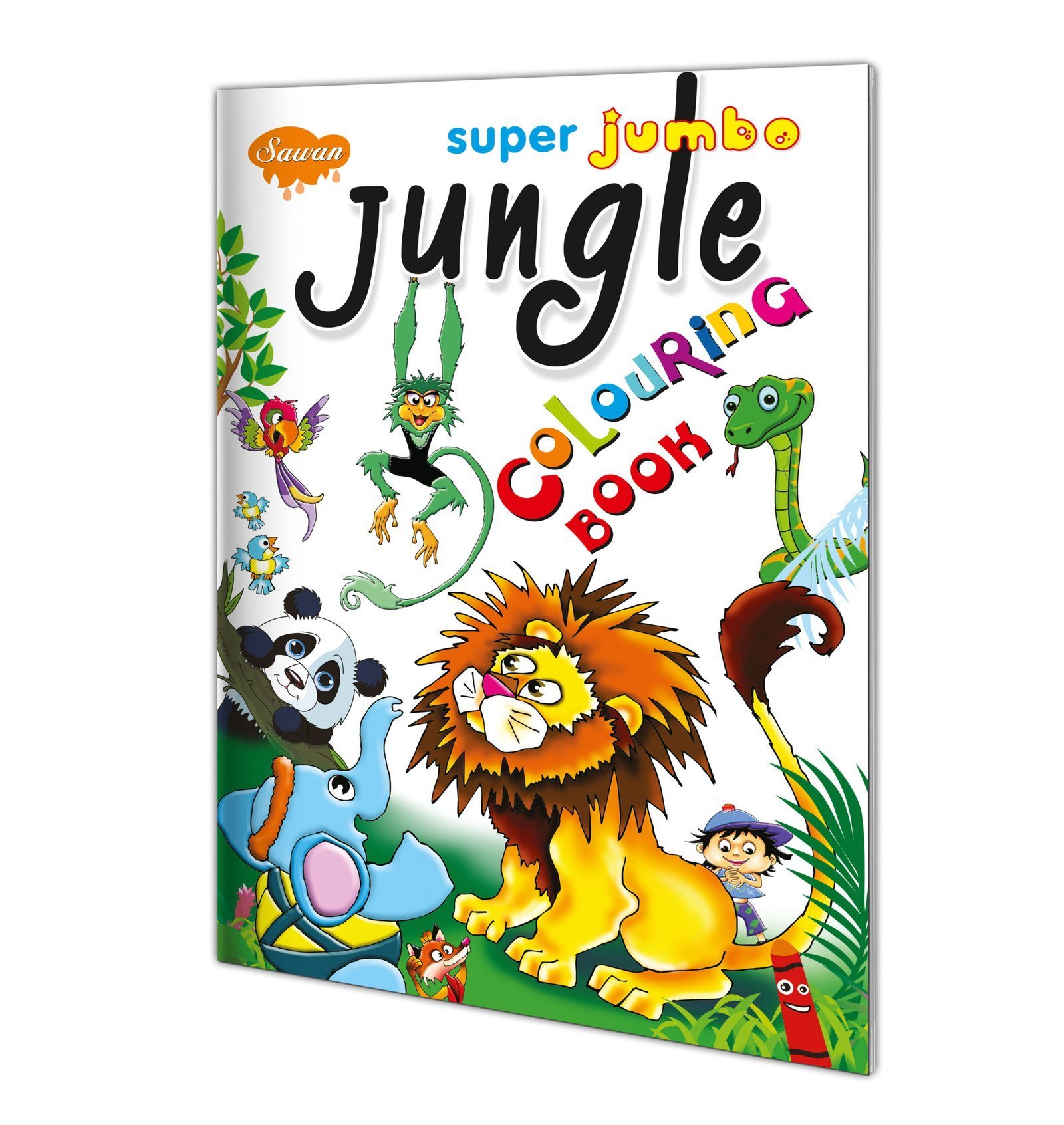 Super Jumbo Jungle Colouring Book | Super Jumbo Colouring Book