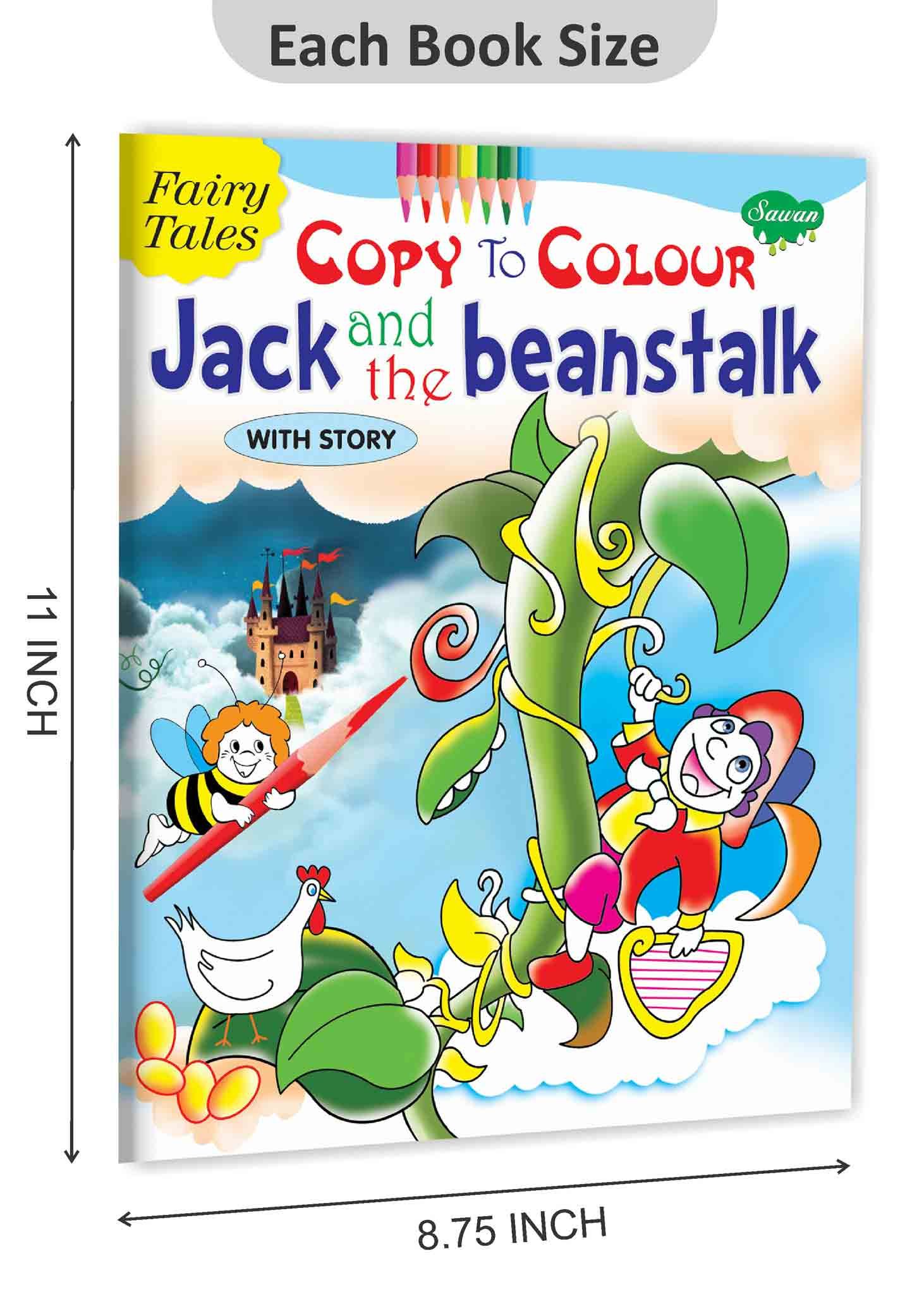 Fairy Tales Copy to Colour: Jack and the Beanstalk - Image 2