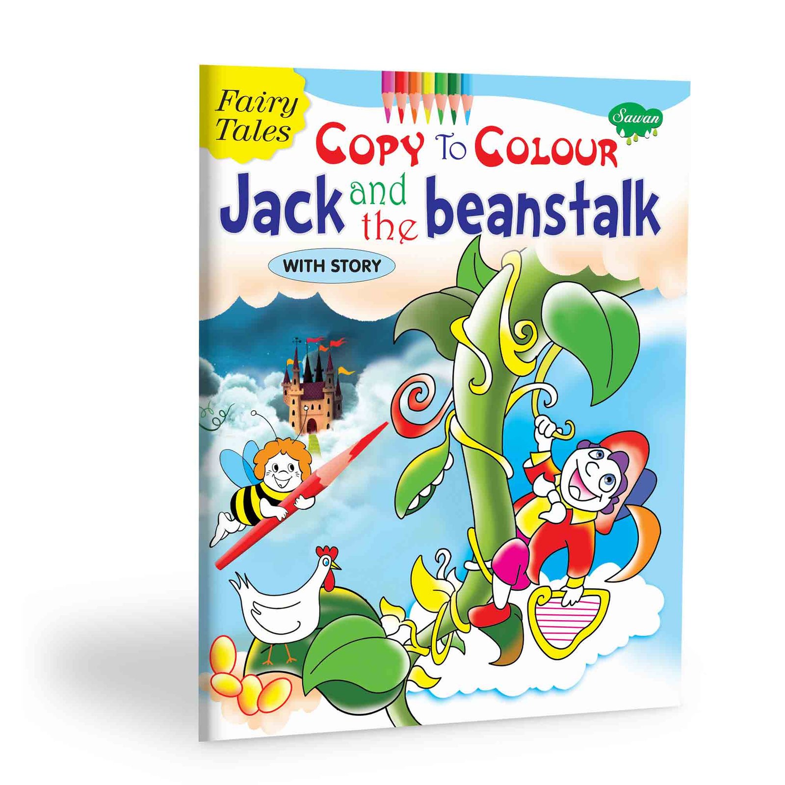 Jack and Beanstalk Fairy Tale Colouring Book Jack and Beanstalk Art Copy and Colour Fun Beanstalk Story Pictures Fairy Tale Colouring Pages