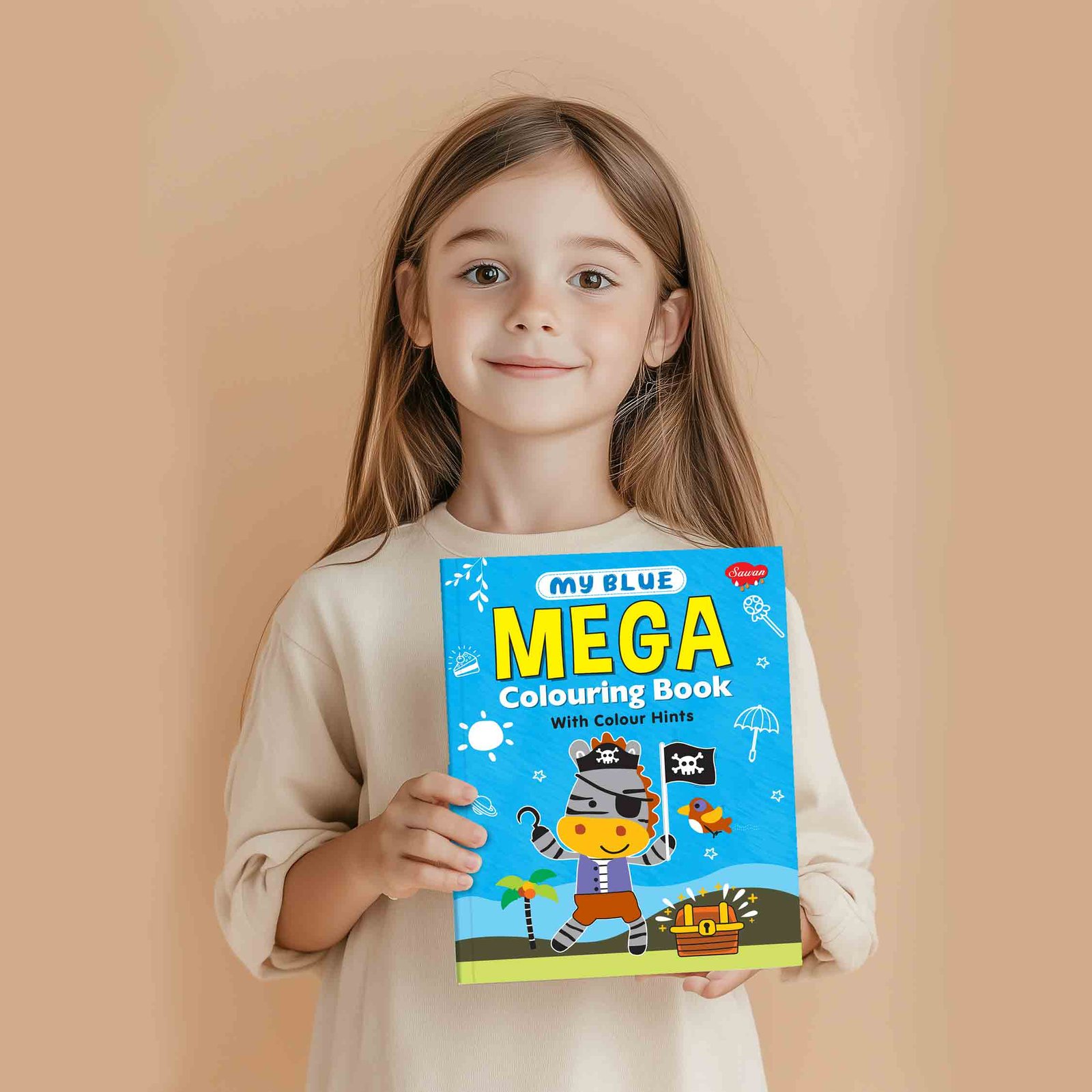 My Blue Mega Colouring Book - Image 4