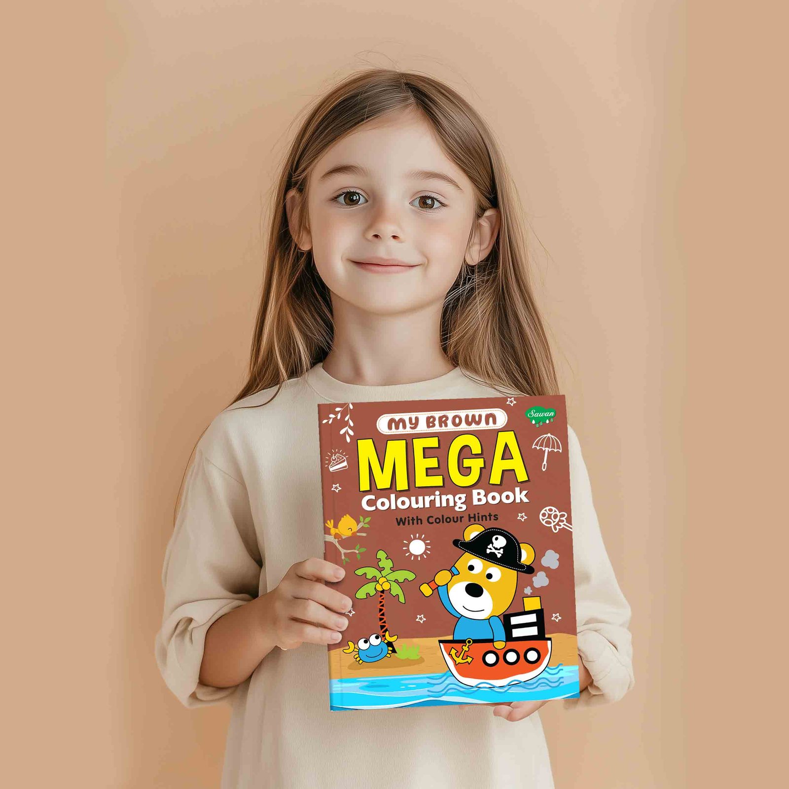 My Brown Mega Colouring Book - Image 3
