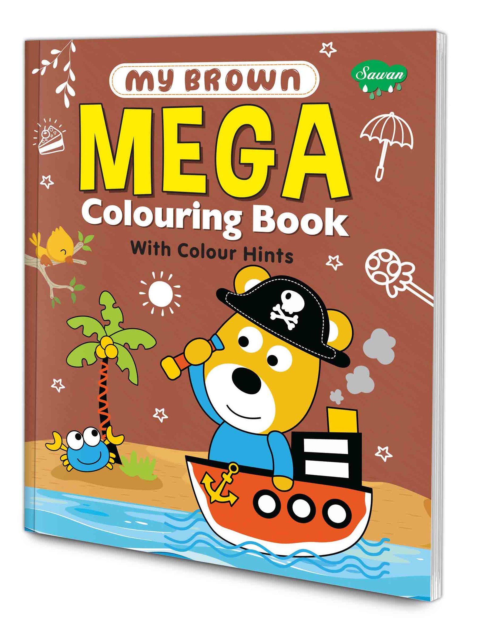 Brown Mega Colouring Book brown Colouring Fun Kids Colouring Activities Fun Art for Kids Colouring Book for Children