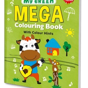 Green Mega Colouring Book Colouring Pages for Kids Creative Colouring Book Kids Colouring Activitiesc Fun Art for Kids Colouring Book for Children