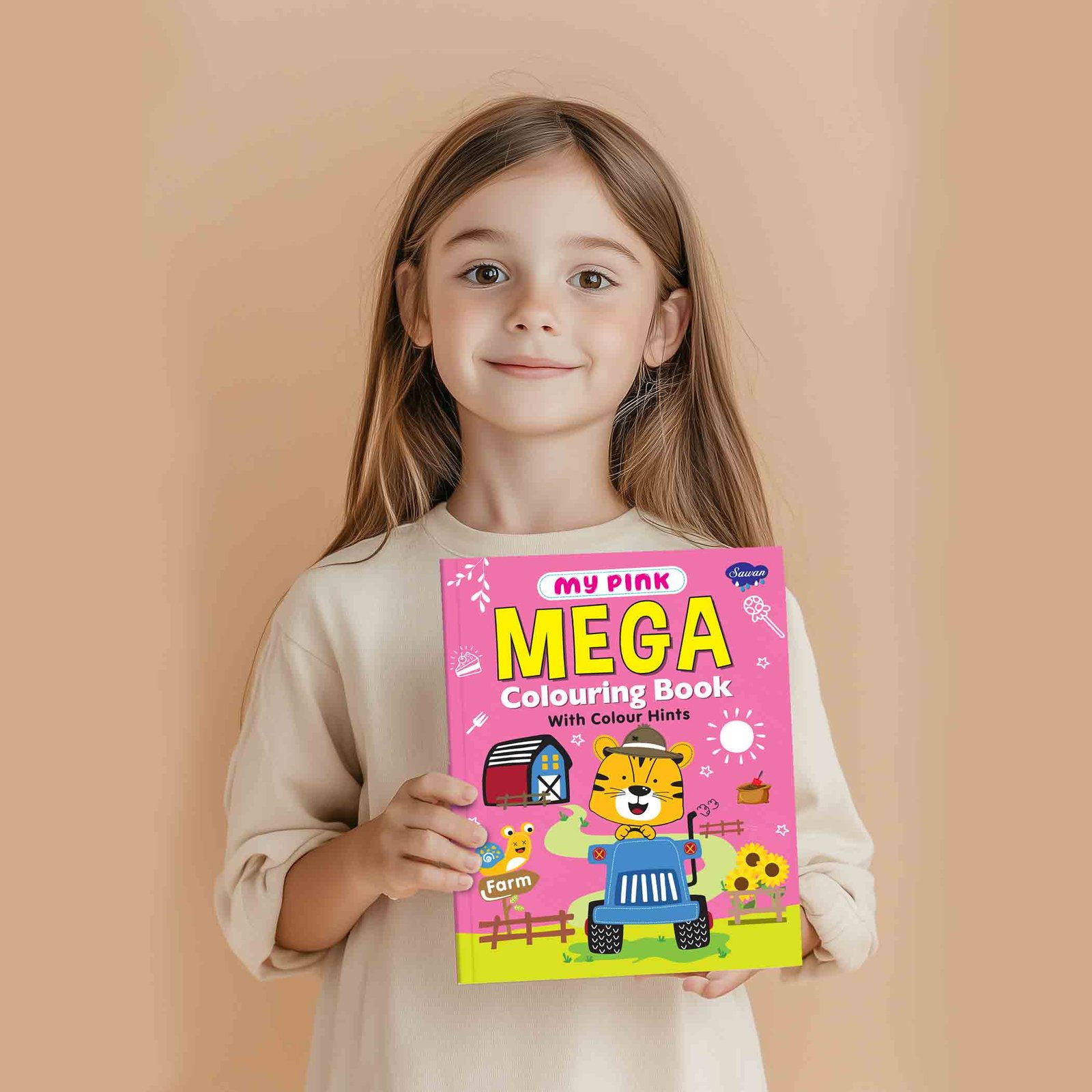My Pink Mega Colouring Book - Image 3