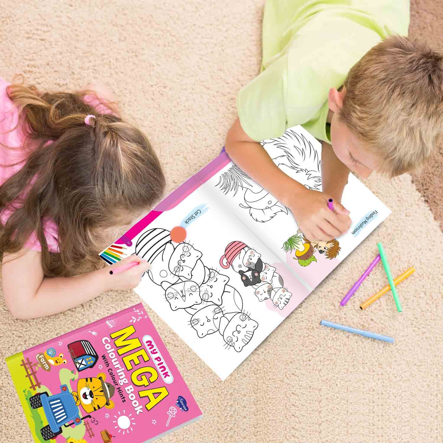My Pink Mega Colouring Book - Image 4