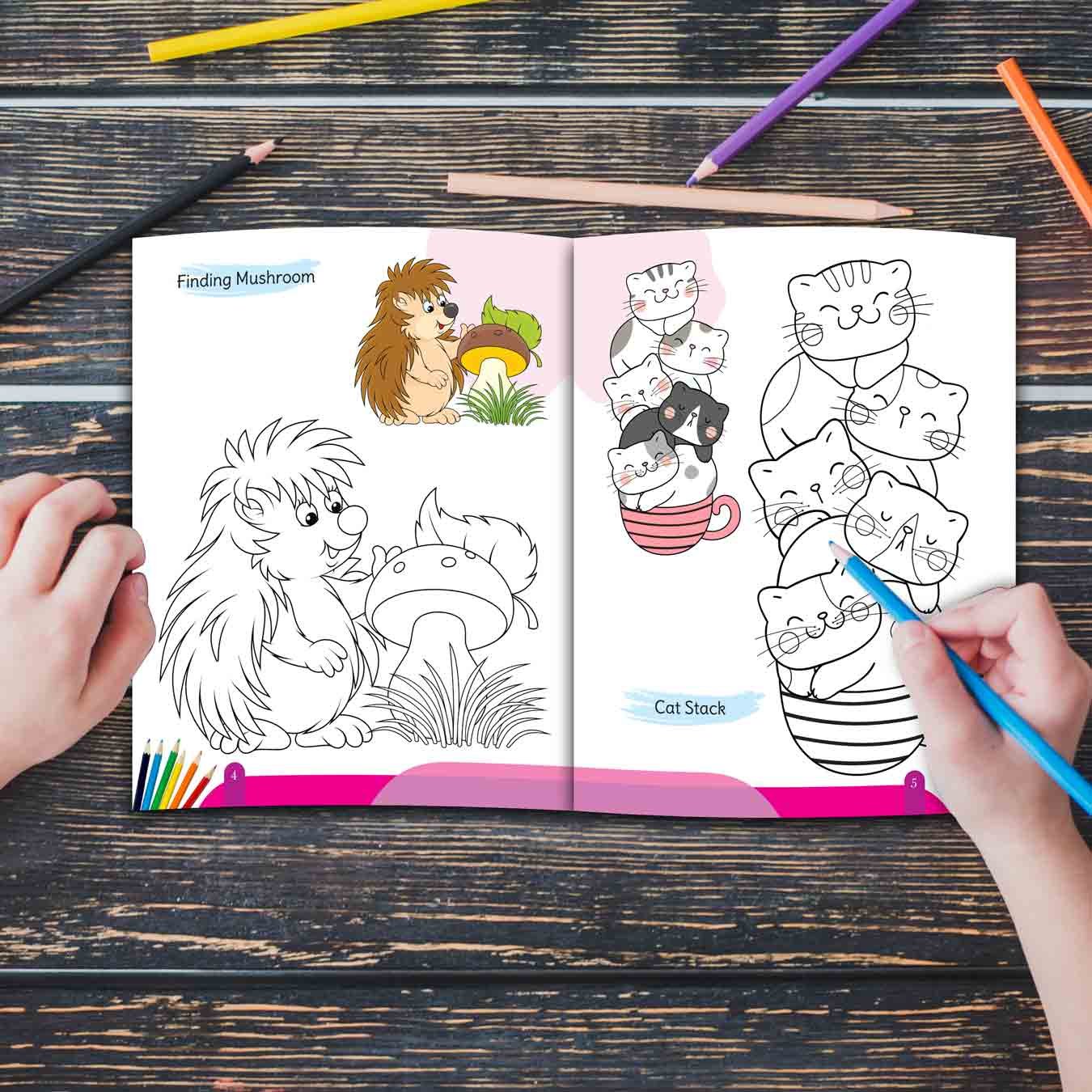 My Pink Mega Colouring Book - Image 5