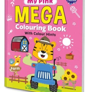Pink Mega Colouring Book Colouring Pages for Kids Creative Colouring Book Big Colouring Book Colouring Book for Children Creative Drawing Book