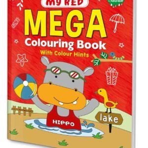 Red Mega Colouring Book Kids Colouring Book Colouring Fun for Kids Red Colouring Book Colouring Book for Children