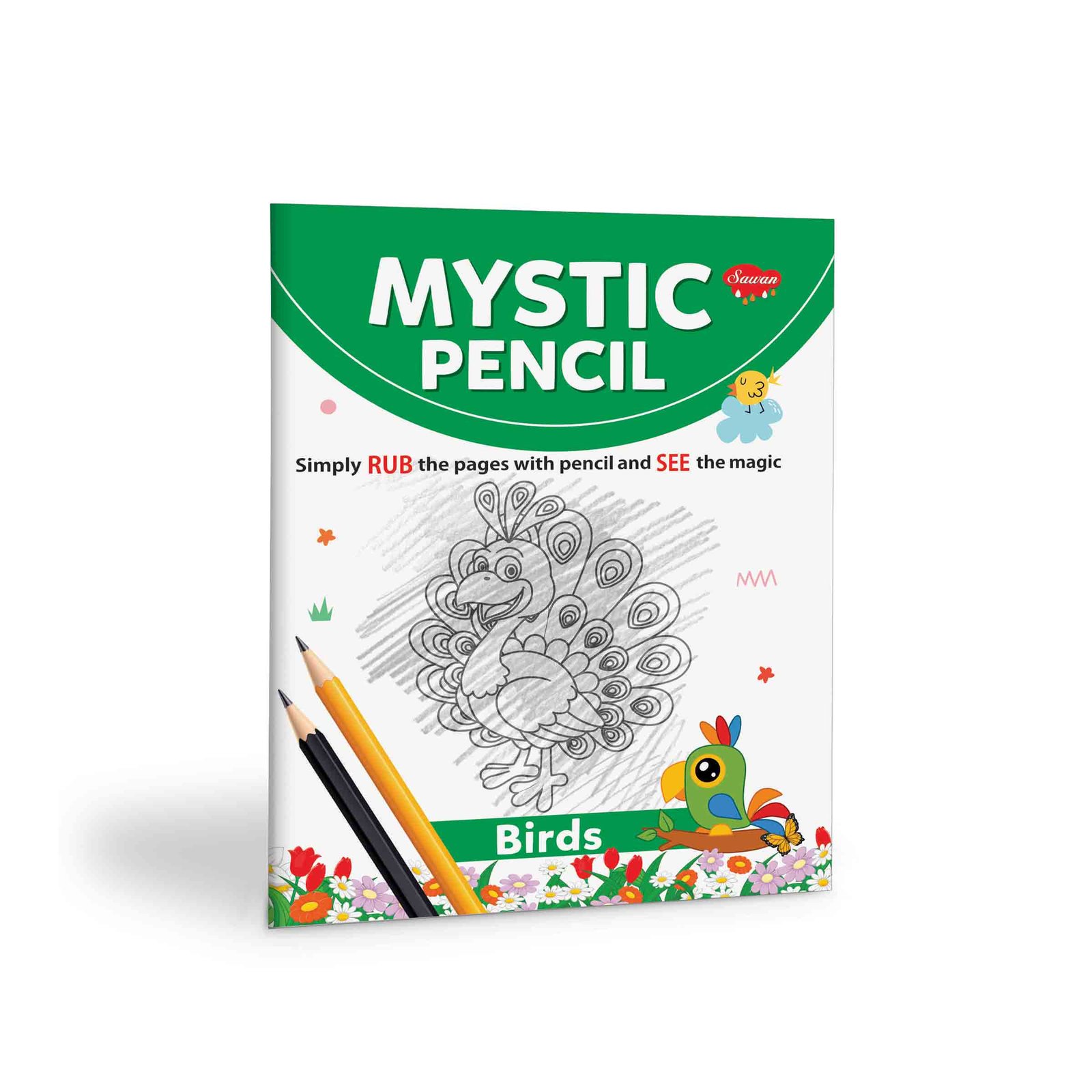 Mystic Pencil Birds Book Bird Sketching Book for Children Birds Art Practice Book Bird Pictures for Drawing Creative Bird Drawing Book Bird Colouring Activity Book